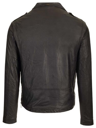 Lamb Leather Biker Jacket - Giorgio Brato - Modalova