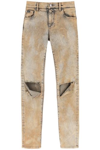 Dolce & Gabbana Ripped Denim Jeans - Dolce & Gabbana - Modalova