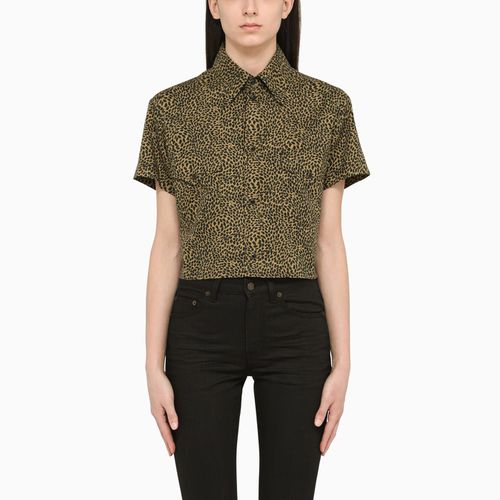 Saint Laurent Printed Cropped Shirt - Saint Laurent - Modalova