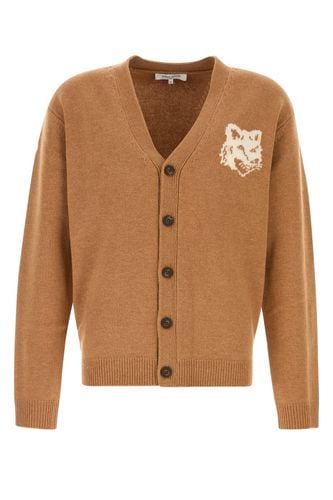 Fox Head Intarsia Comfort Cardigan - Maison Kitsuné - Modalova