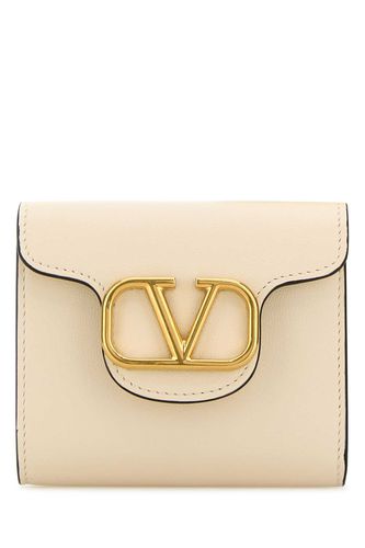 Ivory Leather Wallet - Valentino Garavani - Modalova