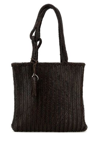 Brown Leather Medium Shopping Bag - Lemaire - Modalova