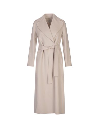 S Max Mara White Poldo Long Coat - 'S Max Mara - Modalova