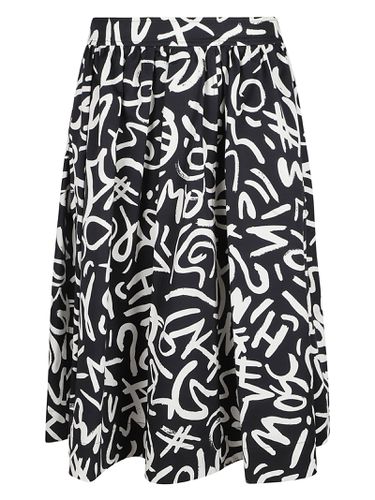 Moschino Monogram Print Skirt - Moschino - Modalova