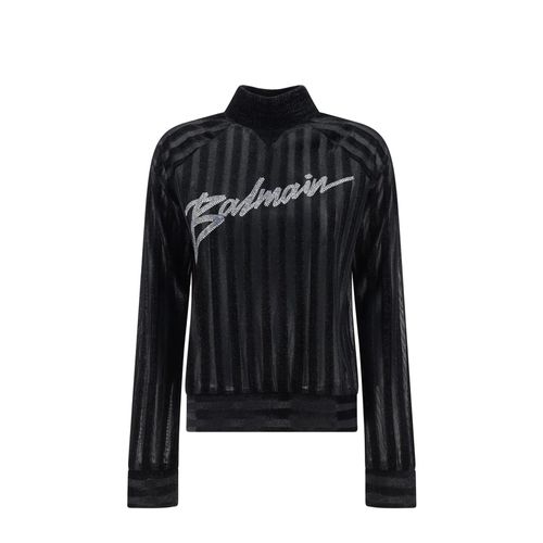 Balmain High-neck Logo Sweater - Balmain - Modalova