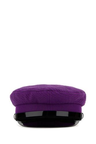 Purple Stretch Nylon Baker Boy Hat - Prada - Modalova