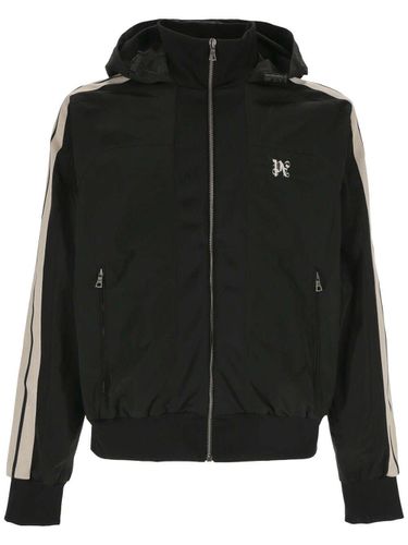 Logo Embroidered Hooded Jacket - Palm Angels - Modalova