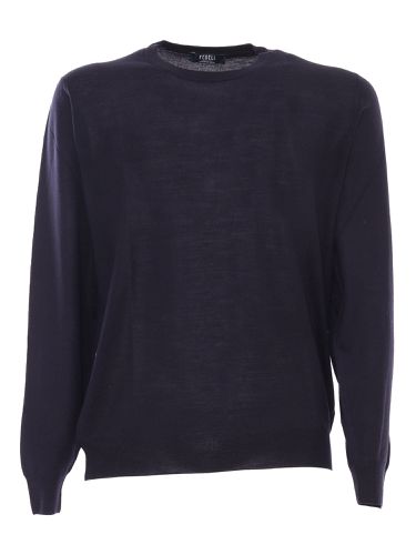 Crew-neck L/s Knitted Sweater Man - Fedeli - Modalova