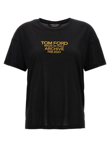 Tom Ford Logo Print T-shirt - Tom Ford - Modalova