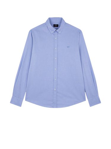 Oxford Shirt In Blue With Logo - Paul & Shark - Modalova