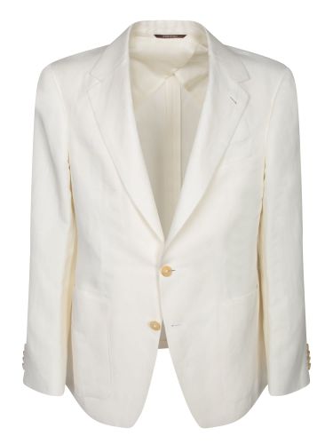 Canali White Linen Jacket - Canali - Modalova