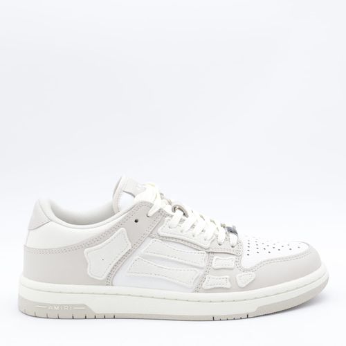 White And Grey Leather Sneakers - AMIRI - Modalova