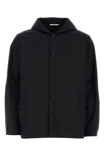 Black Stretch Polyester Jacket - Valentino Garavani - Modalova