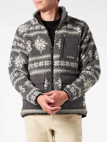 Man Sherpa Jacket With Fair-isle Print - MC2 Saint Barth - Modalova