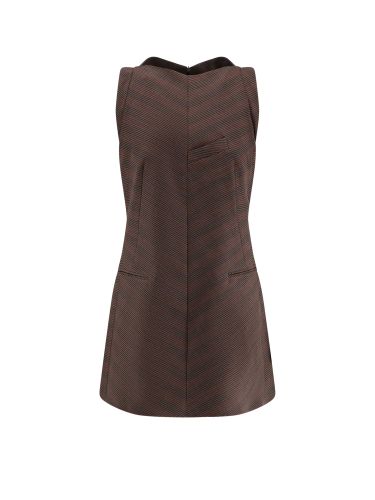 Wool Blend Short Dress - MM6 Maison Margiela - Modalova