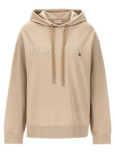 Moncler Logo Embroidery Hoodie - Moncler - Modalova