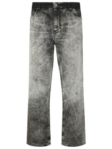 Balmain Gray Cotton Jeans - Balmain - Modalova