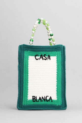 Logo Cotton Crochet Tote Bag - Casablanca - Modalova