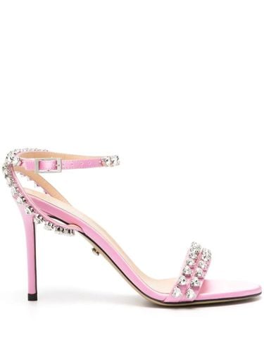 Mm Sandals In Satin With Crystals - Mach & Mach - Modalova