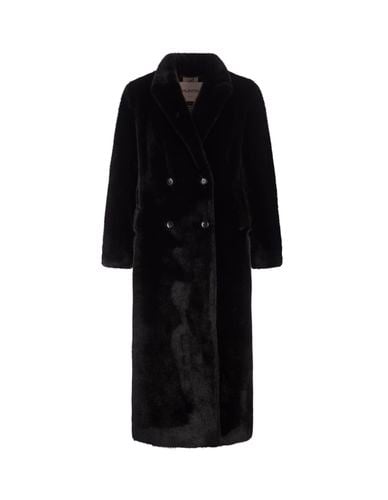 Faux Fur Long Double-breasted Coat - Valentini 1972 - Modalova