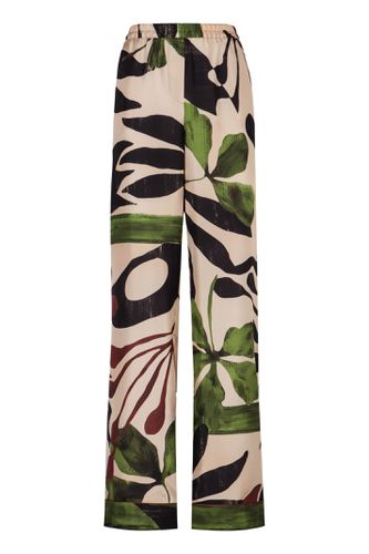 Alberta Ferretti Printed Silk Pants - Alberta Ferretti - Modalova