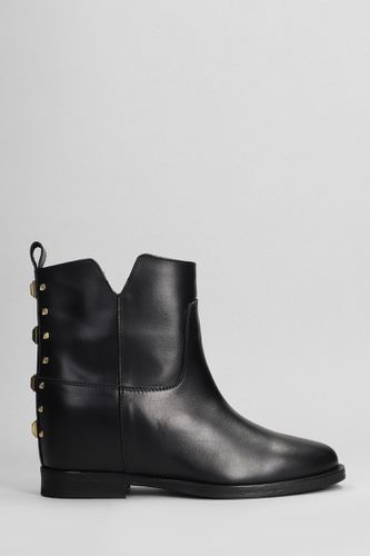 Ankle Boots Inside Wedge In Leather - Via Roma 15 - Modalova