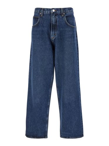 Fusion Wide Five Pocket Jeans In Denim Man - AGOLDE - Modalova