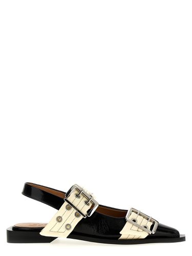 Ganni wide Belt Buckle Ballet Flats - Ganni - Modalova