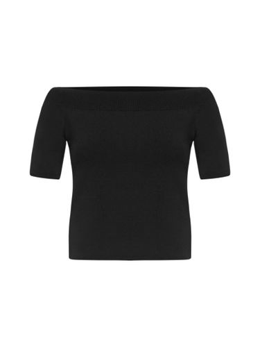 Off The Shoulder Knit Top - Alexander McQueen - Modalova