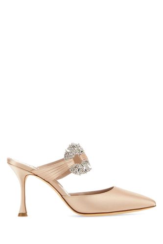 Pink Satin Maidugura Pumps - Manolo Blahnik - Modalova