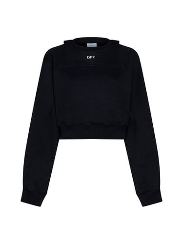 Crewneck Long-sleeved Sweatshirt - Off-White - Modalova