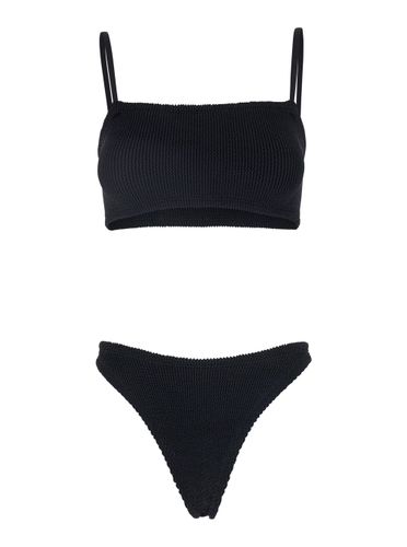 Gigi Bikini With Square Neckline And Thin Straps In Ribbed Fabric Woman - Hunza G - Modalova