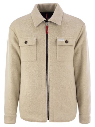 Fay Sand Wool Blend Jacket - Fay - Modalova