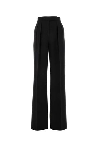 Black Stretch Wool Karub Wide-leg Pant - Max Mara - Modalova