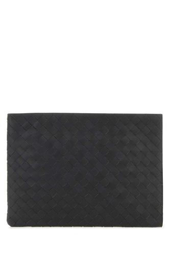 Slate Leather Intrecciato Pouch - Bottega Veneta - Modalova
