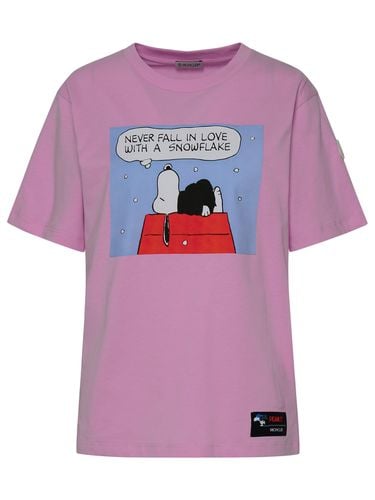 Moncler Rose Cotton T-shirt - Moncler - Modalova