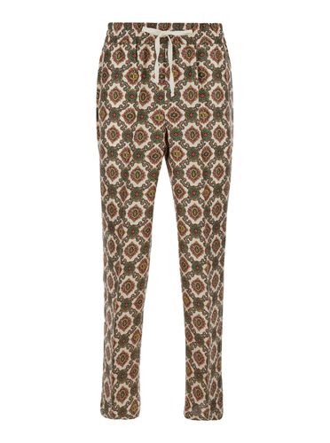 Le Pantalon Renzo Pants With All-over Renzo Print In Silk Man - Drôle de Monsieur - Modalova