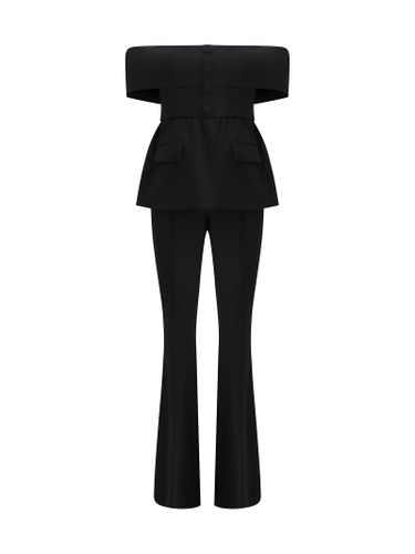 Ruffled Crepe Jumpsuit - self-portrait - Modalova