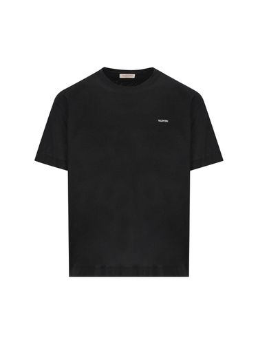 Logo Printed Crewneck T-shirt - Valentino - Modalova