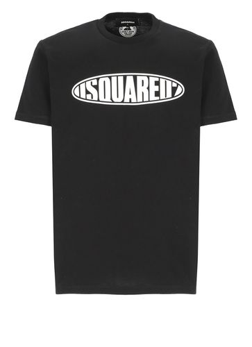 Dsquared2 Printed Cotton T-shirt - Dsquared2 - Modalova
