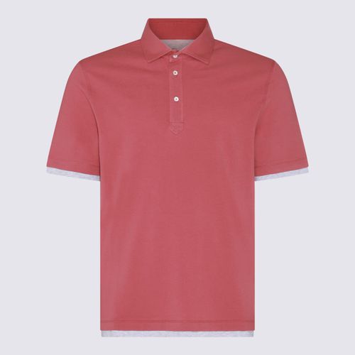 Red Cotton Polo Shirt - Brunello Cucinelli - Modalova