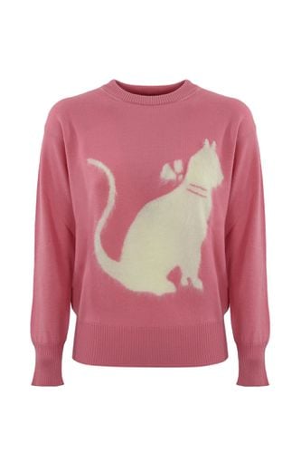 Hot Mohair Sweater With Cat Design - Max Mara Studio - Modalova