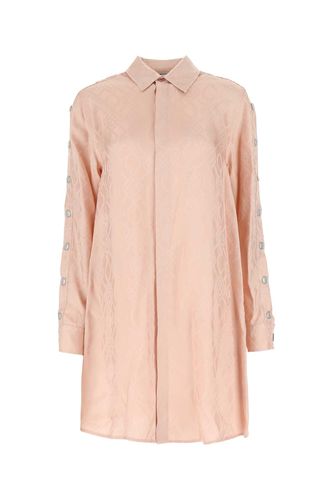 Embroidered Satin Shirt Dress - Koché - Modalova