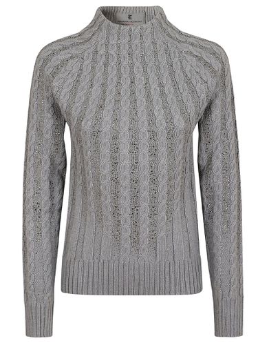 Long Sleeve High Neck Sweater - Ermanno Scervino - Modalova