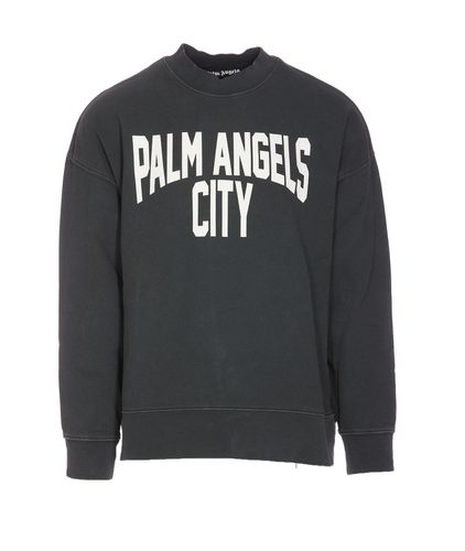 Pa City Printed Crewneck Sweatshirt - Palm Angels - Modalova