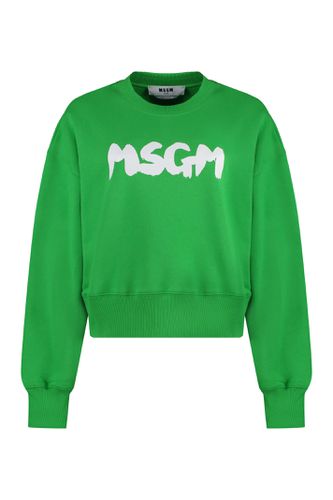 MSGM Cotton Crew-neck Sweatshirt - MSGM - Modalova