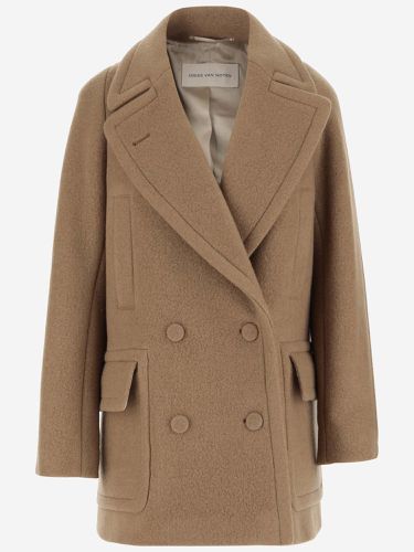 Double-breasted Wool Coat - Dries Van Noten - Modalova