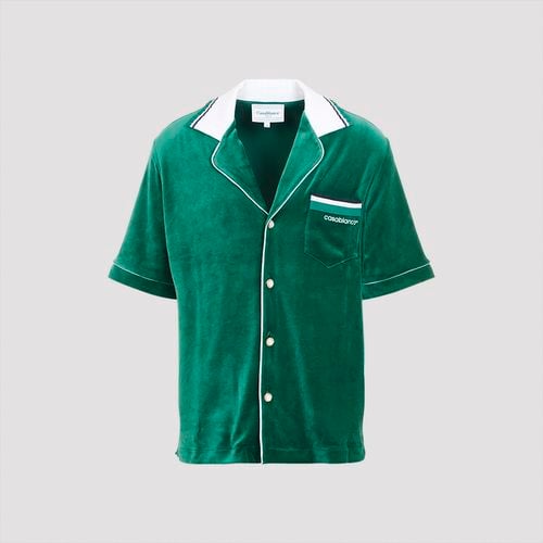 Short Sleeves Velour Shirt - Casablanca - Modalova