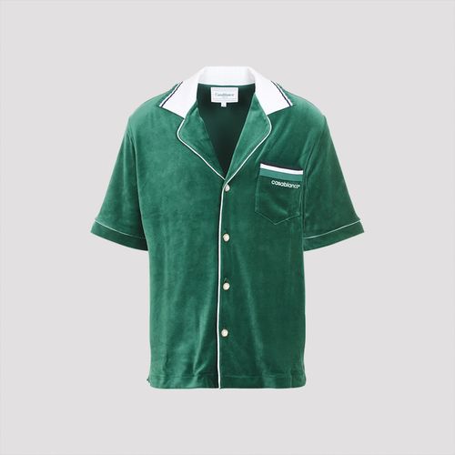 Short Sleeves Velour Shirt - Casablanca - Modalova