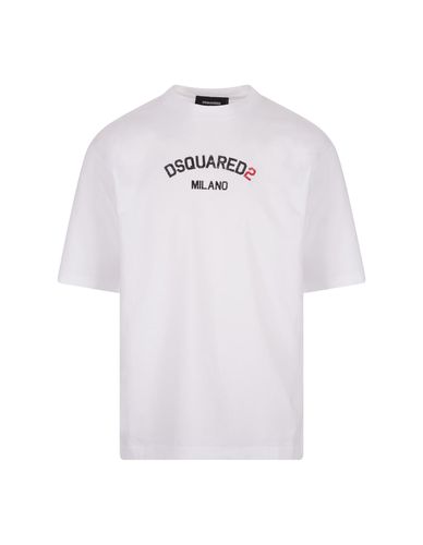 T-shirt With Milano Logo - Dsquared2 - Modalova